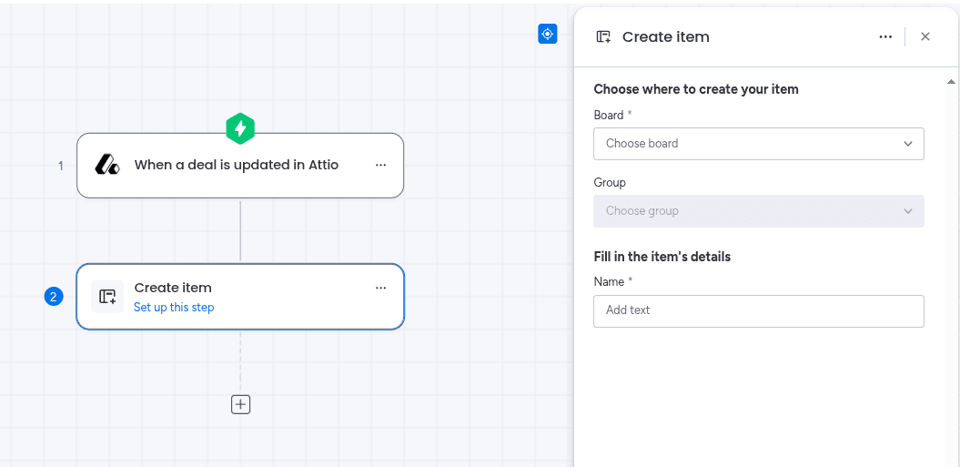Adding the Attio action to your workflow