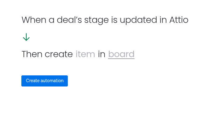 Adding the trigger and action from Attio in the automation